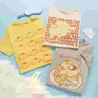 Sweet dreams with this adorable pup 🐶☁️🌙 Tap the link in bio to shop #Pompompurin styles in customizable colors!