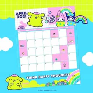 Keep track of the days with #Pompompurin ✏️🗓️ Visit the link in bio to download your Friend of the Month calendar for April! #SanrioFOTM⁠
