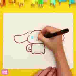 Get your drawing supplies ready because we're going to show you how to draw #Cinnamoroll! ✏️💙  Link in bio to watch now on the #HelloKittyandFriends YouTube channel. 