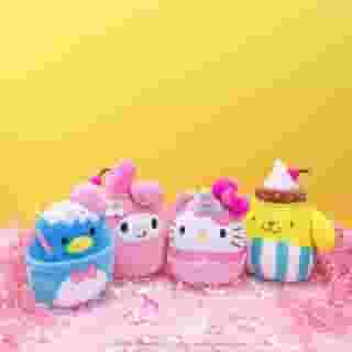 Cuddle up with Hello Kitty and Friends @squishmallows 💕Which one is your favorite? Available online and in select @clairesstores.