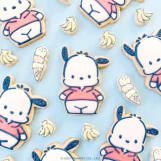 We're celebrating our Friend of the Month with an a-peeling twist on a classic sugar cookie! Did you know Pochacco is as tall as four cups of his favorite banana ice cream? 🍌 His birthday is on February 29th, so let’s make banana ice cream inspired cookies for the leap year pup! 🐶Tap the link in bio for the recipe by @bananabellebrown✨ #SanrioFOTM ⁠
