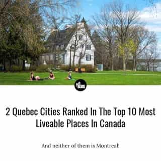 A new survey has ranked the top 10 most liveable places in Canada ⁠
⁠
*Click the link in @mtlblog bio for the full story! ⁠
⁠
⁠
