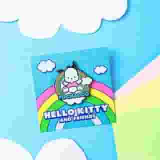 New month, new pin featuring your fave curious pup, #Pochacco! 🐶 Get our collectible Friend of the Month pin FREE when you spend $40 or more in Sanrio stores and online - no code needed! Link in bio to shop. #SanrioFOTM