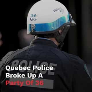 Quebec police broke up a party of 36 this weekend which led to over $55K in fines.⁠
⁠
Each person received a ticket of at least $1,550.⁠
⁠
*Click the link in @mtlblog bio for the full story! ⁠
