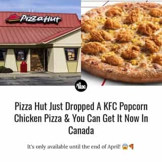 Something big is going down in the pizza community today and it has everything to do with Pizza Hut's KFC Popcorn Chicken Pizza.⁠
⁠
⁠
*Click the link in @mtlblog bio for the full story! ⁠
⁠
📸: @kfc_canada @pizzahutcanada⁠
