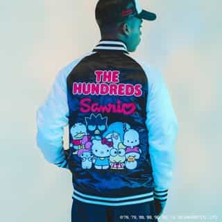 The cutest collab featuring Hello Kitty and friends is back! 🌈✨ Link in bio to shop @thehundreds x Sanrio. 