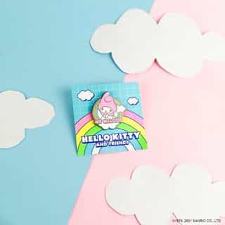My Melody is super sweet, kindhearted, and now available as a limited edition pin! 🌈 💕 Get our Friend of the Month pin FREE when you spend $40 or more in Sanrio stores and online - no code needed! Link in bio to shop. #SanrioFOTM 