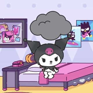 Kuromi wakes up in a bad mood that she can't seem to shake off. Will Hello Kitty help turn her day around? Click the link in our bio to find out! 🎀✨ 