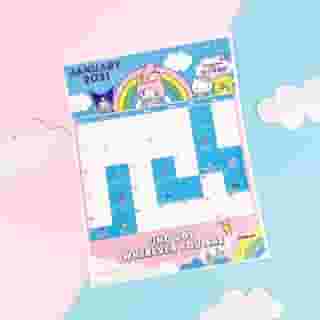 New year, new goals, new plans 🗓️💕 Who's ready for a sweet and productive month with #MyMelody? Visit the link in bio to download your Friend of the Month calendars for the whole year! #SanrioFOTM