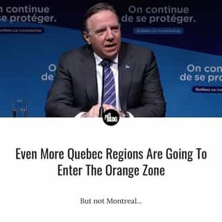 The premier explained that in these regions "public health predicts that in the next weeks there will be an increase in cases and hospitalizations."⁠
⁠
*Click the link in @mtlblog bio for the full story! ⁠
⁠
📸: @francoislegault.pm⁠
