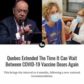 "Extending the dose interval to four months allows NACI to create opportunities for protection of the entire adult population within a short timeframe," the National Advisory Committee on Immunization (NACI) states.⁠
⁠
*Click the link in @mtlblog bio for the full story! ⁠
⁠
📸: Christian Dubé via @facebook & @ciusss_est_montreal⁠
