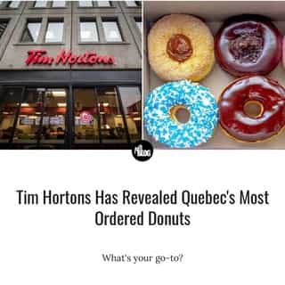 Canadian coffee staple and mediocre donut-maker Tim Hortons released Canadians' favourite menu items and most frequent orders of 2020.⁠
⁠
*Click the link in @mtlblog bio for the full story! ⁠
⁠
📸: Jerome Cid & Oasisamuel via @dreamstime⁠
