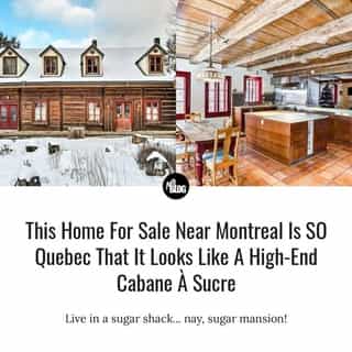 Live... in your very own sugar shack?!?! ⁠
⁠
*Click the link in @mtlblog bio for the full story! ⁠
⁠
📸: Engel & Völkers Montréal Rive-Nord Engel & Völkers Montréal Rive-Nord⁠
