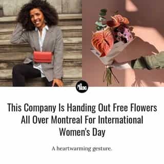 One amazing female-run Montreal business, Lambert, is celebrating International Women's Day in a way that's blooming with girl power — and flower power.⁠
⁠
*Click the link in @mtlblog bio for the full story! ⁠
⁠
📸: @lambertbags⁠
⁠
