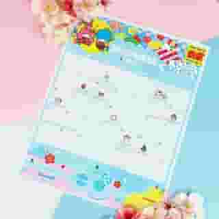 Get ready for a bright and shining month with the #LittleTwinStars! 🌟💙💕 Visit the link in bio to download your free Friend of the Month calendar 🗓️ #Sanrio60