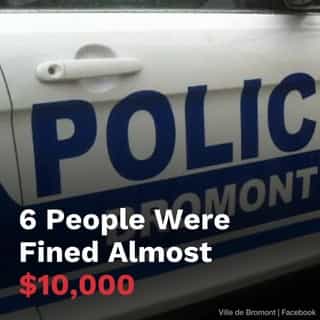 Six people got a harsh reminder about Quebec's gathering rules on Sunday after getting fined close to $10,000 total, according to a report from Narcity Québec. ⁠
⁠
*Click the link in @mtlblog bio for the full story! 