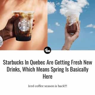 You know spring is officially around the corner when Starbucks in Quebec brings back its menu for the season, including two new iced coffee drinks.⁠
⁠
⁠
*Click the link in @mtlblog bio for the full story! ⁠
⁠
📸: @starbuckscanada⁠
