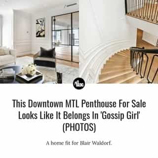 You know you will love this penthouse... XOXO, MTL Blog.⁠
⁠
*Click the link in @mtlblog bio for the full story! ⁠
⁠
📸: Rozenblat Realty Group