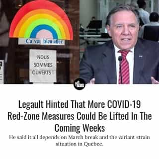 Premier François Legault hinted at a possible reopening of more business and cultural sectors in Quebec in the coming weeks — provided Quebecers follow red-zone rules on public gatherings during March break.⁠
⁠
*Click the link in @mtlblog bio for the full story! ⁠
⁠
📸: Marc Bruxelle via @dreamstimen & @francoislegault.pm⁠
