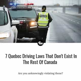 Quebec drivers are notorious for their questionable road behaviour. That's why strict rules and hefty fines exist in this province to deter people from behaving mindlessly on the roads.⁠
⁠
*Click the link in @mtlblog bio for the full story! ⁠
⁠
📸: @sureteduquebec⁠
