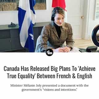 The federal government has unveiled a new strategy to "strengthen" and "modernize" Canada's Official Languages Act over the next 50 years.⁠
⁠
*Click the link in @mtlblog bio for the full story! ⁠
⁠
📸: @melaniejoly ⁠
