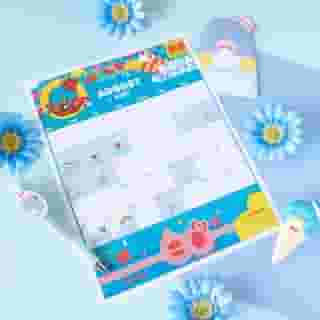 Personable and loves to eat... #Tuxedosam is our Friend of the Month for August! 💙 Link in bio to download your free August calendar 🗓️✨ ⁠P.S. Head over to our IG Story to learn more about him! #Sanrio60