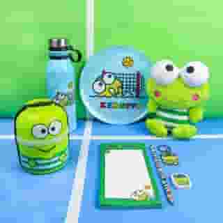 Game on! @hellokitty and friends are ready to play in this new super sporty collection - including #Keroppi! Available exclusively in-stores and online at @worldmarket. #WorldMarketxHelloKitty