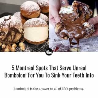 These donut-like pastries are soft, doughy and filled with a variety of flavours. Plus, you know that Italians won't serve you just anything, so they're always presented oh so beautifully.⁠
⁠
*Click the link in @mtlblog bio for the full story! ⁠
⁠
📸: @cheftonyrinaldi @bomboloniboss⁠
