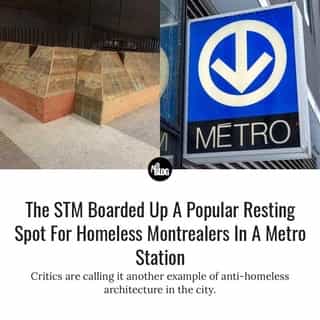 If you passed through Bonaventure metro station on Wednesday, you might've noticed that the benches that run alongside the entrance corridor were covered with wooden planks.⁠
⁠
*Click the link in @mtlblog bio for the full story! ⁠
⁠
📸: @dreamstime⁠
