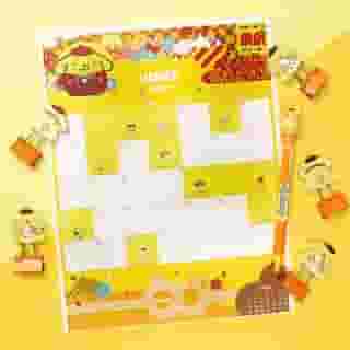 Better late than never... #Pompompurin is our Friend of the Month for June! 💛 Visit the link in bio to download your free June calendar. P.S. head over to IG story to learn more about this lovable pup 🐶 #Sanrio60 