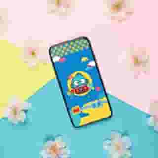 Take your love for our Friend of the Month on the go! 💙🌸#Hangyodon mobile wallpapers are available now. Visit the link in bio to choose and download your favorite📱#Sanrio60