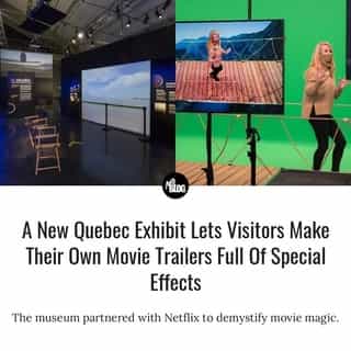 The "Special Effects!" exhibit is divided according to "the major stages in the creation of a film or television production: the office, the set and the studio," each with several interactive features. ⁠
⁠
*Click the link in @mtlblog bio for the full story! ⁠
⁠
📸: Marie-Josée Marcotte & François Ozan via Icône via Musée de la civilisation⁠
