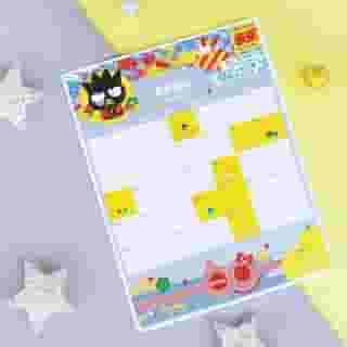 How are you staying productive? #BadtzMaru is here to help! Visit the link in bio to download your free Friend of the Month April calendar 🗓️💛#Sanrio60