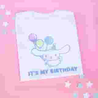 You're invited to #Cinnamoroll's Birthday Meet & Greet! 🎉💕Come celebrate on Saturday, March 7th at @sanriojapanesevillage in Downtown Los Angeles from 12pm-4pm. Link in bio for more info + to shop the tee! 