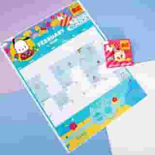 What are your plans this month? ✏️🗓️ Keep track with #Pochacco 💙Visit the link in bio to download your free Friend of the Month February calendar. #Sanrio60