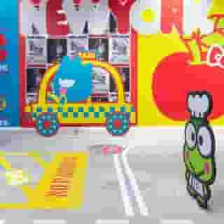 Today is the LAST DAY of the @hellokitty Friends Around The World Tour ✈️in the greater Seattle area. Where do you want to see it pop-up next? Comment below! 🌈✨#HelloKitty45 #1974to4ever