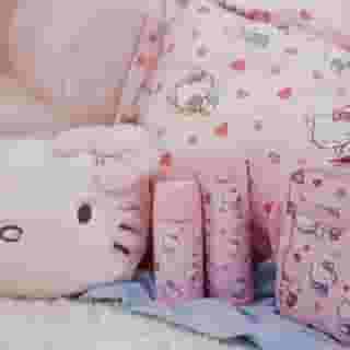 What's supercute and cozy? The new @PotteryBarnKids x @HelloKitty Collection 🎀Watch as we unbox the collection on the #HelloKittyandFriends YouTube channel. Click the link in our bio to watch✨