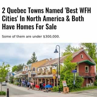 PC Magazine has released its 2021 list of "The Best Work-From-Home Cities" in North America and two Quebec municipalities made the cut.⁠
⁠
*Click the link in @mtlblog bio for the full story! ⁠
⁠
📸: @dreamstime⁠
