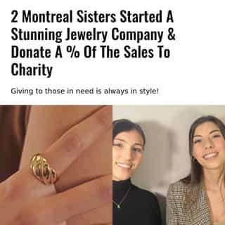 Sisters Lydia and Karine Mellata started the company from their love of jewelry and giving charity, and knew that others in the city would share that passion. Especially in times like these.⁠
⁠
*Click the link in @mtlblog bio for the full story! ⁠
⁠
📸: @mahejewelry ⁠
