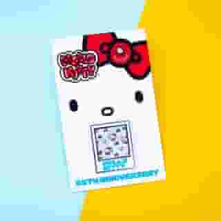 It's time! Say hello to this month's @hellokitty Friend Of The Year collector pin ❤️ Free with any $35 purchase at select Sanrio stores and online with code OCTOBERPIN. Link in bio to shop! #HelloKitty45 