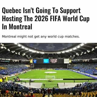 The Quebec government has decided not to financially support hosting the 2026 FIFA World Cup in Montreal. This was first reported by La Presse.⁠
⁠
*Click the link in @mtlblog bio for the full story! ⁠
⁠
📸: Rcavalleri via @dreamstime⁠
⁠
⁠
