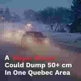 A 'major storm' is headed for Quebec and could dump 50+ cm in one area.⁠
⁠
Montreal could get up to 20 cm. ❄️🌨️⁠
⁠
*Click the link in @mtlblog bio for the full story! ⁠
⁠
