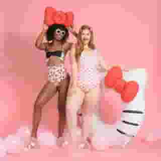 It's always sunny in @hellokitty swimwear 👙☀️ Visit the link in bio to shop new exclusive @lolliswim! #HelloKitty 