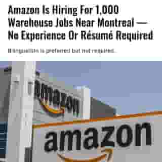 If you're looking for a job that pays more than minimum wage but you don't have much experience, Amazon is currently hiring more than 1,000 warehouse associates in Lachine and Longueuil. ⁠
⁠
*Click the link in @mtlblog bio for the full story! ⁠
⁠
📸: Jonathan Weiss via @dreamstime⁠
⁠
