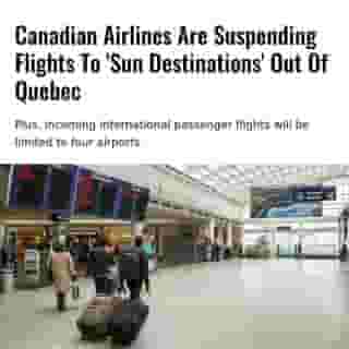 In collaboration with the federal government, Canada's major airlines have agreed to suspend all flights to "sun destinations" after countless requests from Premier François Legault to tighten travel restrictions in Canada. ⁠
⁠
*Click the link in @mtlblog bio for the full story! ⁠
⁠
📸: Michel Bussieres via @dreamstime⁠
⁠
