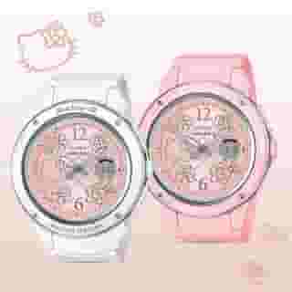 It's *time* to celebrate! ⌚ New limited edition @hellokitty '90s inspired @babyg_usa watches are here 💖 Link in bio to shop. #hellokitty