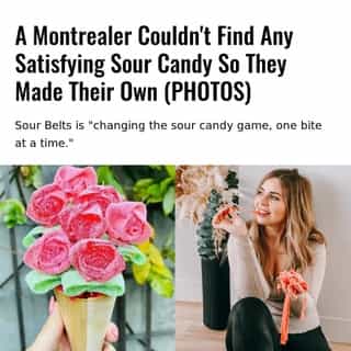 People talk about having a sweet tooth. But what about those looking for the perfect sour candy to satisfy their craving? That's exactly what one Montrealer thought when he was looking for the perfect sour belt candy, so he decided to make his own called Sour Belts.⁠
⁠
*Click the link in @mtlblog bio for the full story! ⁠
⁠
📸: @sourbelts_ca & @shayna_apopofcolour⁠
