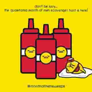 It's #NationalScavengerHuntDay and we hid our favorite lazy egg in select @sanrio stores! ✨ Find the hidden #Gudetama ketchup bottle, take a pic, and post on your Instagram with #monthofmehsweeps and tag @gudetama for a chance to win a Lazy Diner collection prize pack 🍳🍔 Sweepstakes ends 5/31. Link in bio for the official rules. #monthofmeh