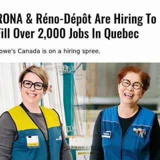Get your CVs ready. Over 7,000 Lowe's Canada jobs will be up for grabs across the country in the next season. ⁠
⁠
*Click the link in @mtlblog bio for the full story! ⁠
⁠
📸: @lowes_canada⁠
⁠
⁠
⁠
