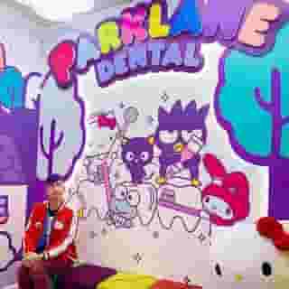 All smiles here! 🦷✨ @kawaiiguyla had a supercute time at @parklanedental in SoCal. Book your appointment by visiting the link in bio. Adult and kids welcomed! #SanrioxParklane 